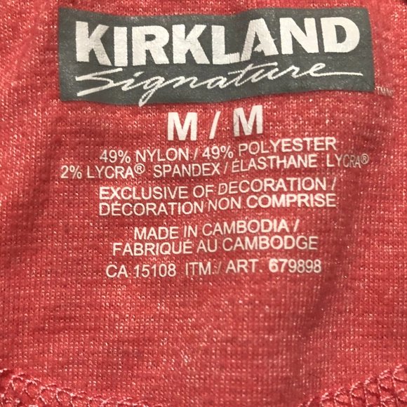 Women's Kirkland Signature Pink Short Sleeved V-Neck T-Shirt - Picture 7 of 10